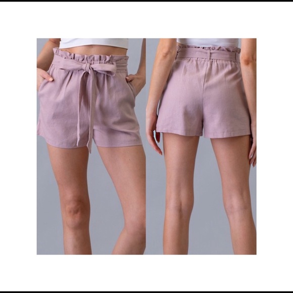 ⭐️ 5 for $25! Comfy Khaki Linen Shorts - Picture 2 of 2